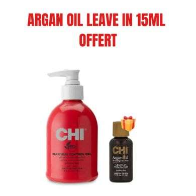CHI OFFRE MAXIMUM CONTROL GEL 237 ML + ARGAN OIL LEAVE IN TREATMENT 15 ML OFFERT
