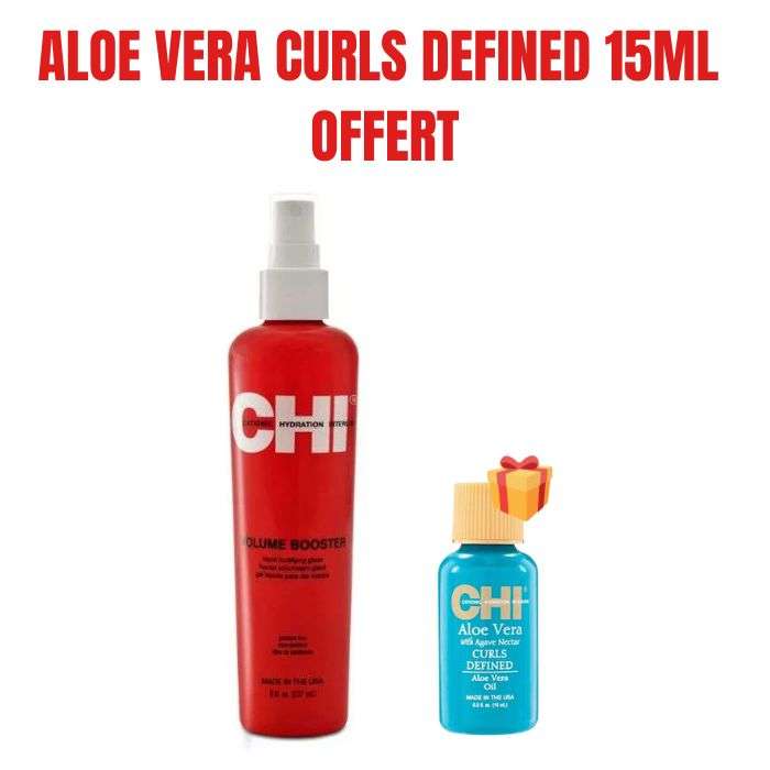 CHI OFFRE VOLUME BOOSTER LIQUIDE VOLUMINISANT GLACE 237ML+ ALOE VERA CURLS DEFINED 15 ML OFFERT
