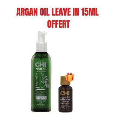 CHI OFFRE POWER PLUS REVITALIZE HAIR AND SCALP TREATMENT 104 ML + ARGAN OIL LEAVE IN TREATMENT 15 ML OFFERT