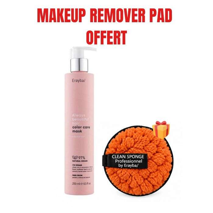 ERAYBAOFFRE ALWAYS BEAUTIFUL HAIR COLOR CARE MASQUE 250 ML + MAKEUP REMOVER PAD OFFERT