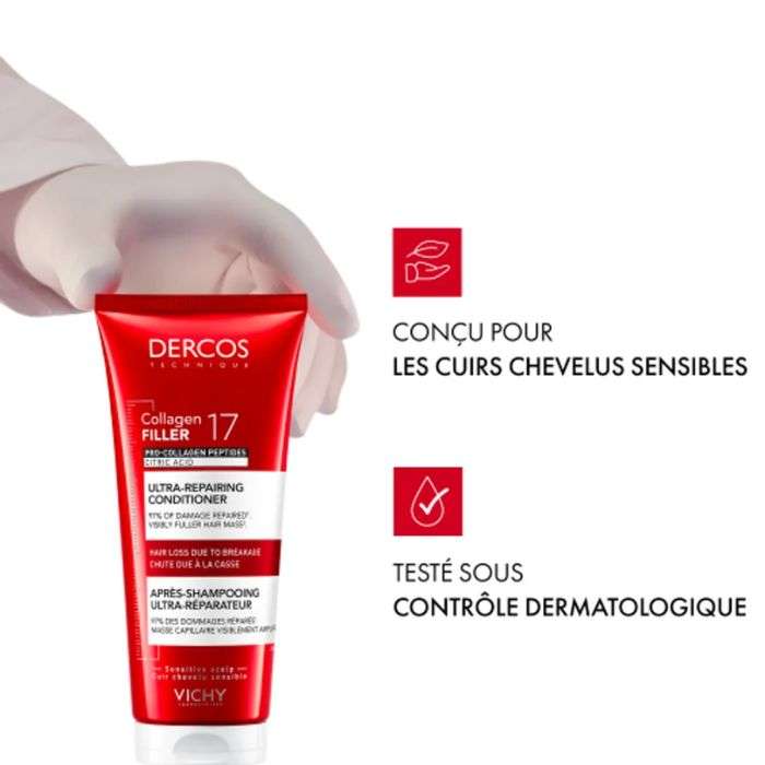 DERCOS COLLAGEN FILLER 17 SHAMPOOING ULTRA REPARATEUR 200 ML