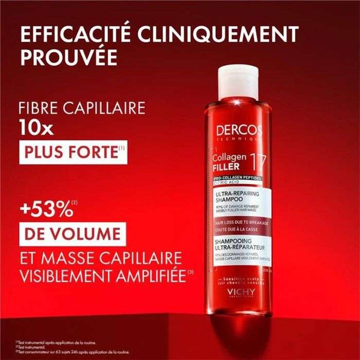 DERCOS COLLAGEN FILLER 17 SHAMPOOING ULTRA REPARATEUR 200 ML