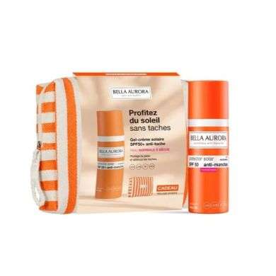 BELLA AURORA OFFRE ECRAN DEPIGM SPF50 + PEAU NORMAL A SECHE 50 ML + TROUSSE OFFERTE