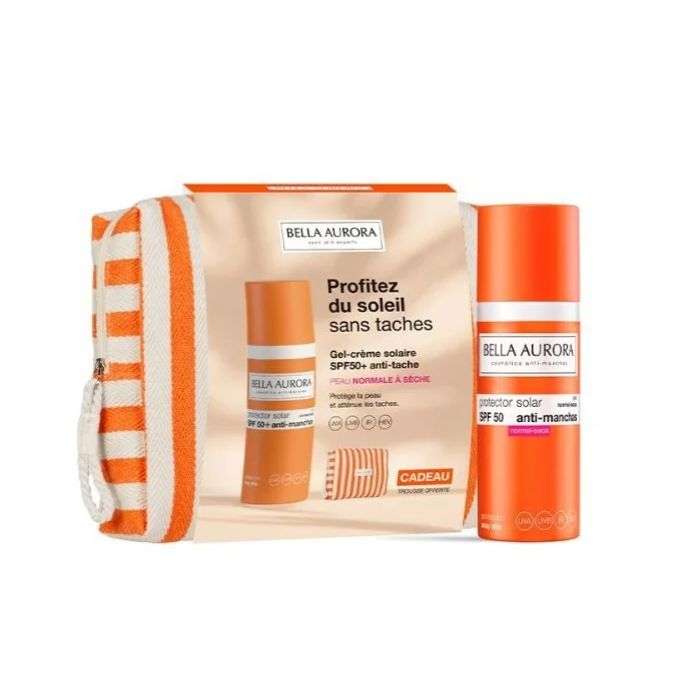 BELLA AURORA OFFRE ECRAN DEPIGM SPF50 + PEAU NORMAL A SECHE 50 ML + TROUSSE OFFERTE