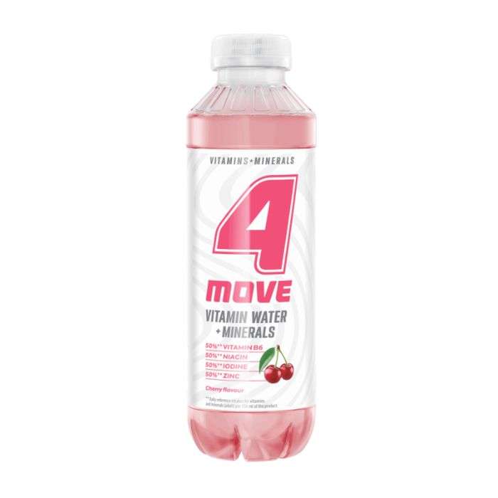 4 MOVE VITAMIN WATER + MINERALS CHERRY FLAVOUR 556 ML