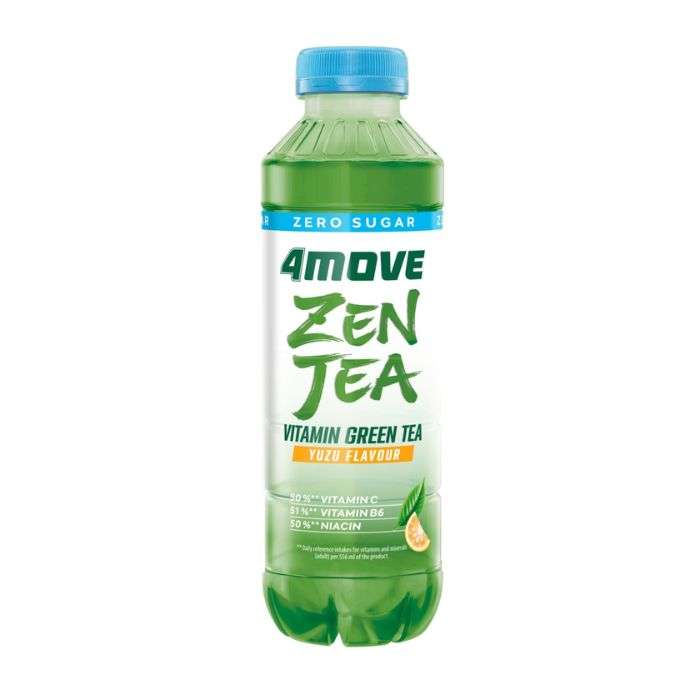 4 MOVE VITAMIN GREEN TEA ZERO SUGAR YUZU FLAVOUR 556 ML