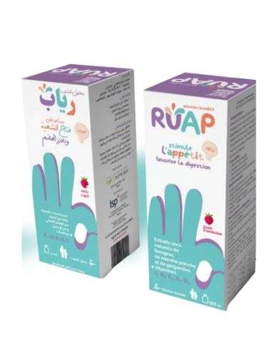 RUAP SIROP APPETIT ET DIGESTION GOUT FRANBOISE 120 ML