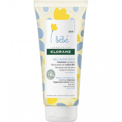 KLORANE BEBE Gel Douceur Moussant Corps et Cheveux - 200 ml