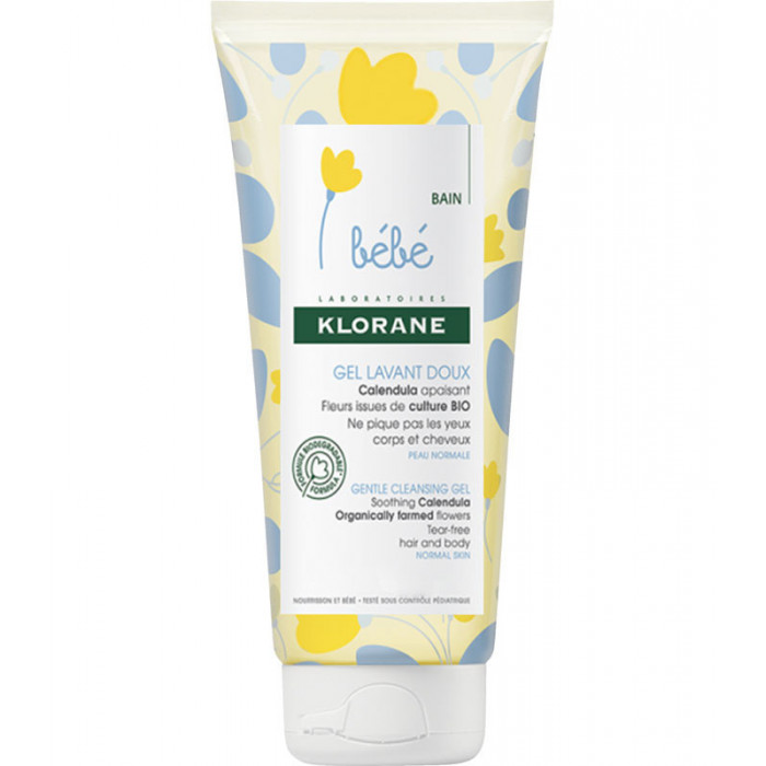 KLORANE BEBE Gel Douceur Moussant Corps et Cheveux - 200 ml
