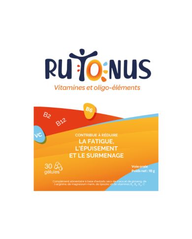 RUTONUS VITAMINES ET OLIGO ELEMENTS 30 GELULES