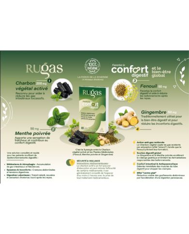 RUGAS CONFORT DIGESTIF 30 GELULES