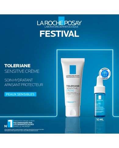LA ROCHE POSAY OFFRE WEB TOLERIANE SENSITIVE SOIN HYDRATANT APAISANT 40ML + HYALU B5 10ML OFFERT
