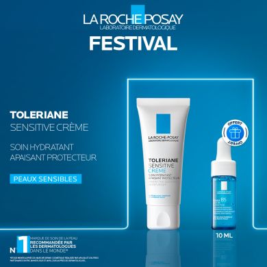 LA ROCHE POSAY OFFRE WEB TOLERIANE SENSITIVE SOIN HYDRATANT APAISANT 40ML + HYALU B5 10ML OFFERT