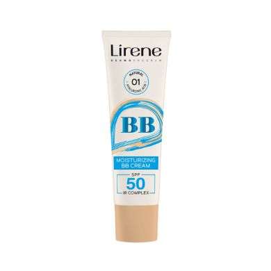 LIRENE MOISTURIZING BB CREAM SPF 50 IR COMPLEX 30 ML NATURAL 01