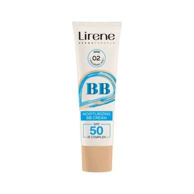 LIRENE MOISTURIZING BB CREAM SPF 50 IR COMPLEX 30 ML NUDE 02