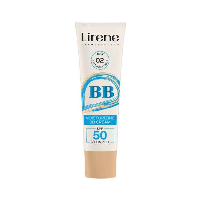 LIRENE MOISTURIZING BB CREAM SPF 50 IR COMPLEX 30 ML NUDE 02