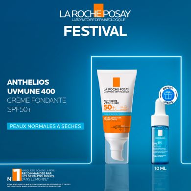 LA ROCHE POSAY OFFRE WEB ANTHELIOS UVMUNE 400 CREME HYDRATANTE SPF 50+ INVISIBLE 50 ML + HYALU SERUM 10ML OFFERT
