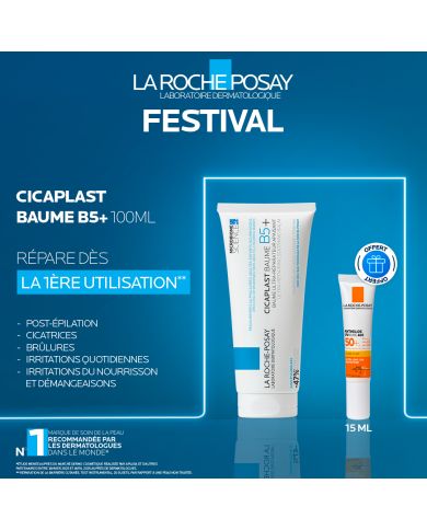 LA ROCHE POSAY OFFRE WEB CICAPLAST BAUME REPARATEUR B5+ 100 ML + ANTHELIOUS FLUIDE 15ML OFFERT