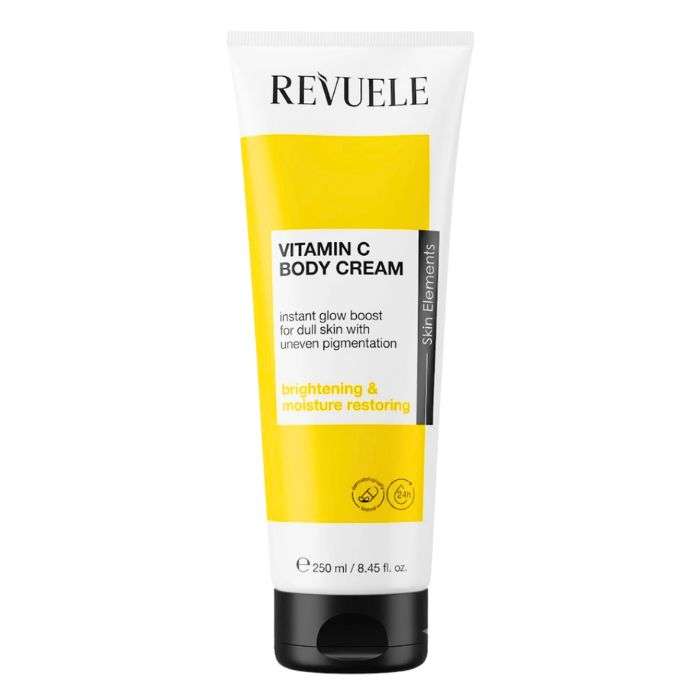 REVUELLE VITAMIN C BODY BRIGHTENING AND MOISTURE RESTORING CREAM 250 ML