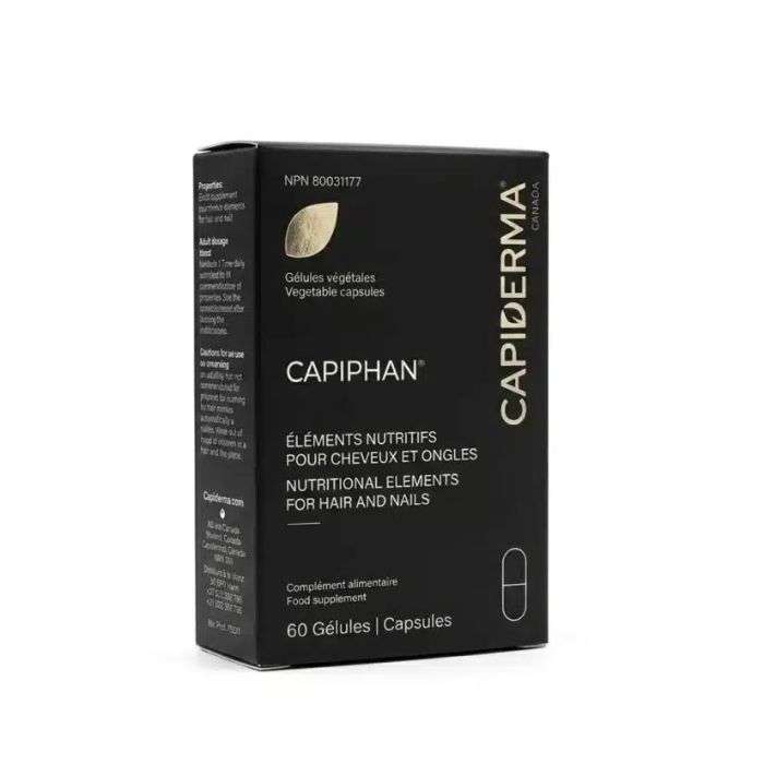 CAPIDERMA CAPIPHAN 60 CAPSULES VITAMINES ONGLES ET CHEVEUX