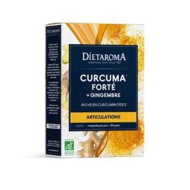 DIETAROMA CURCUMA FORTE+ GINGEMBRE 20 AMPOULES