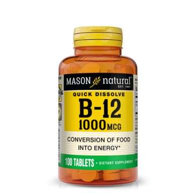 MASON NATURAL QUICK DISSOLVE B-12 1000MCG 100 TABLETS