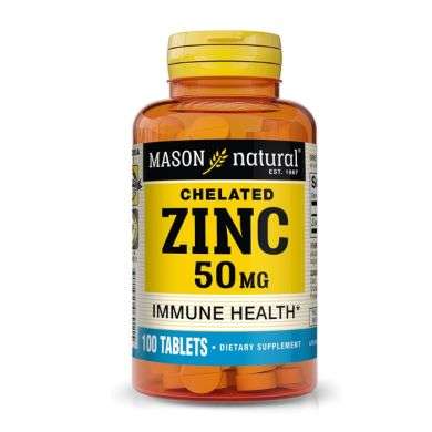 MASON NATURAL CHELATED ZINC 50 MG 100 TABLETS