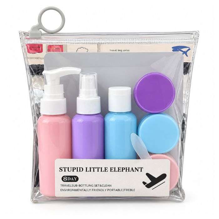 KIT DE VOYAGE TROUSSE + 3 BOUTEILLES + 3 POTS