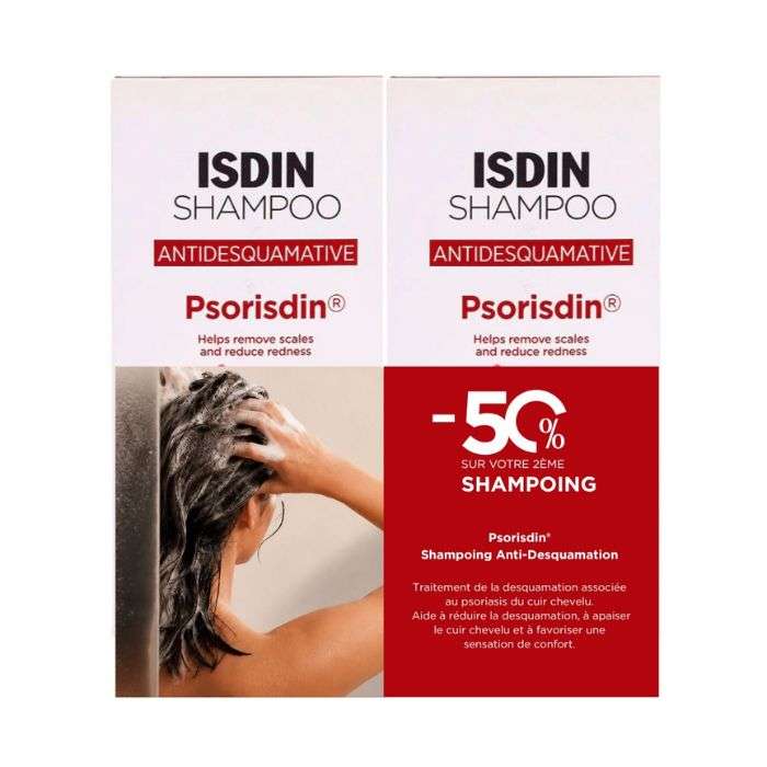 ISDIN DUO ANTIDESQUAMATIVE PSORISDIN SHAMPOOING 200 ML + LE 2EME A -50%