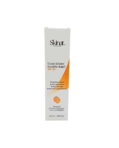 SKINAT ECRAN SOLAIRE INVISIBLE 4 EN 1 SPF50+ 50ML