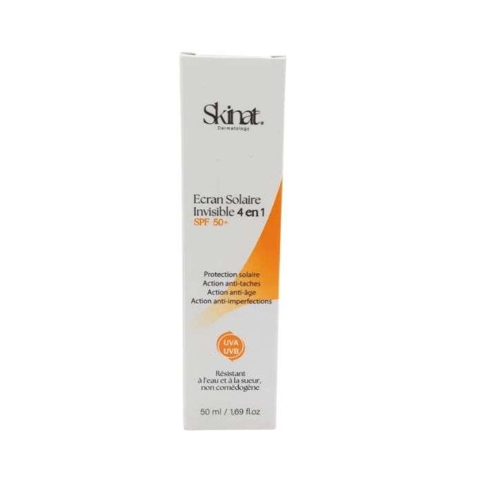 SKINAT ECRAN SOLAIRE INVISIBLE 4 EN 1 SPF50+ 50ML