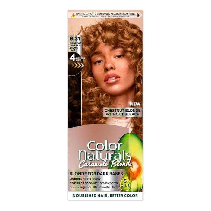 GARNIER COLOR NATURALS CARAMELO BLONDE CHESTNUT BLONDE WITHOUT BLEACH 6.31