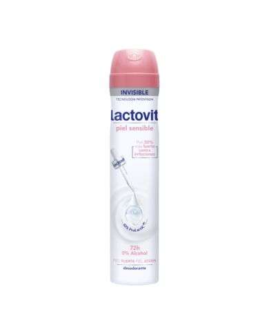 LACTOVIT DEODORANT PEAU SENSIBLE 72H 0 ALCOHOL 200 ML