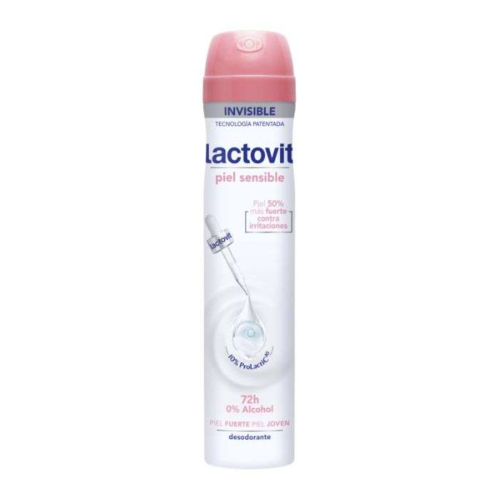 LACTOVIT DEODORANT PEAU SENSIBLE 72H 0 ALCOHOL 200 ML