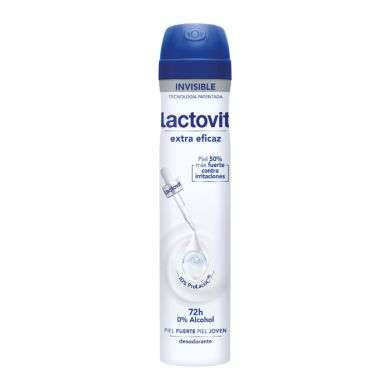 LACTOVIT DEODORANT EXTRA EFFICACE 72H 0 ALCOHOL SPRAY 200 ML