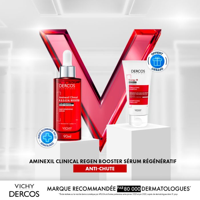 VICHY DERCOS AMINEXIL CLINICAL REGEN BOOSTER SERUM REGENERATIF CAPILLAIRE 90 ML