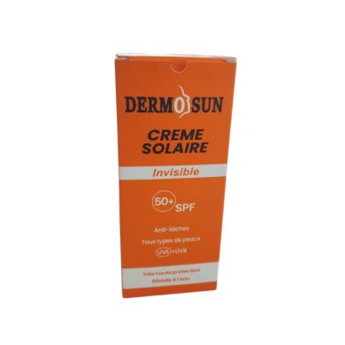 DERMOSUN CREME SOLAIRE INVISIBLE SPF 50+ ANTI TACHES 50 ML