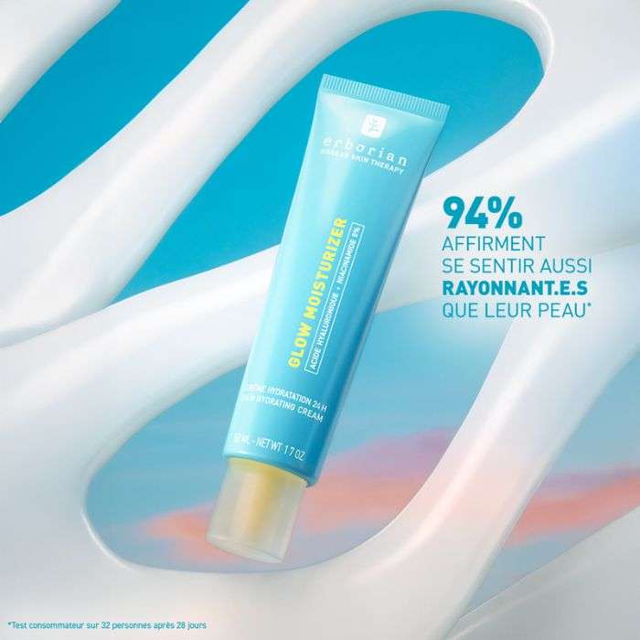 ERBORIAN GLOW MOISTURIZER CREME HYDRATATION 24 H 50 ML