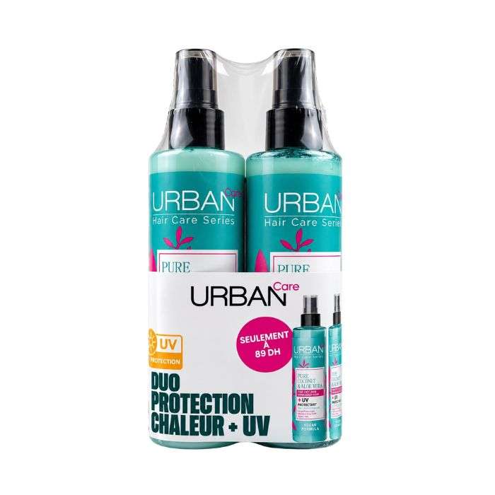 URBAN CARE PURE COCONUT ET ALOE DUO PROTECTION CHALEUR+UV 200ML