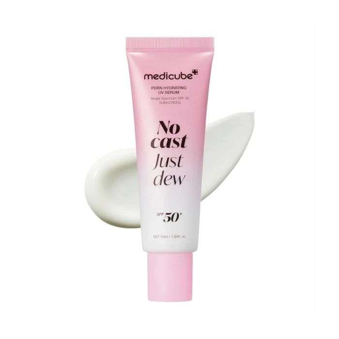 MEDICUBE NO CAST JUST DEW PDRN HYDRATING UV SERUM SPF50+ 50ML