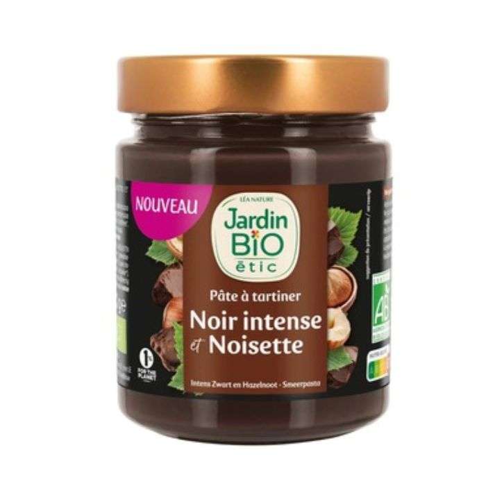JARDIN BIO PATE A TARTINER NOISETTE ET CHOCOLAT + INTENSE 300G