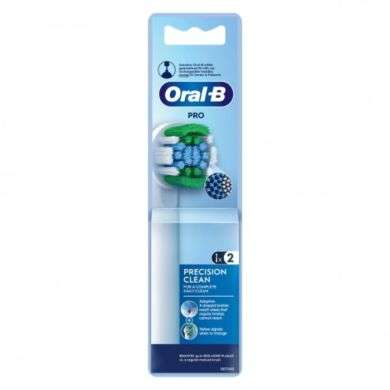 ORAL B PRECISION CLEAN 2 TETES REMPLACEMENT DE BROSSE A DENTS ELECTRIQUE