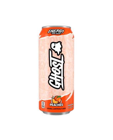 GHOST ENERGY ZERO SUGAR PEACHES 473 ML