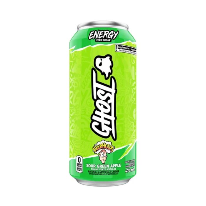 GHOST ENERGY LIMONADE POMME VERTE ACIDULEE SANS SUCRE 473ML