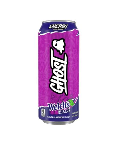 GHOST ENERGY ZERO SUGAR WELCHS GRAPE 473 ML