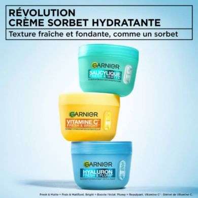 GARNIET CREME SORBET HYALURON FRESH AND PLUMP 85 ML
