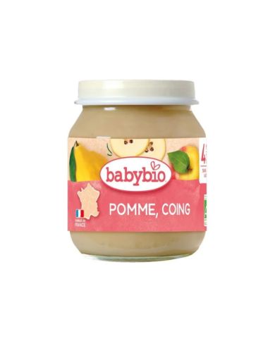 BABYBIO PETIT POT POMME COING 4 MOIS ET + 130 G