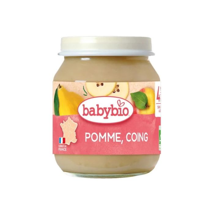 BABYBIO PETIT POT POMME COING 4 MOIS ET + 130 G