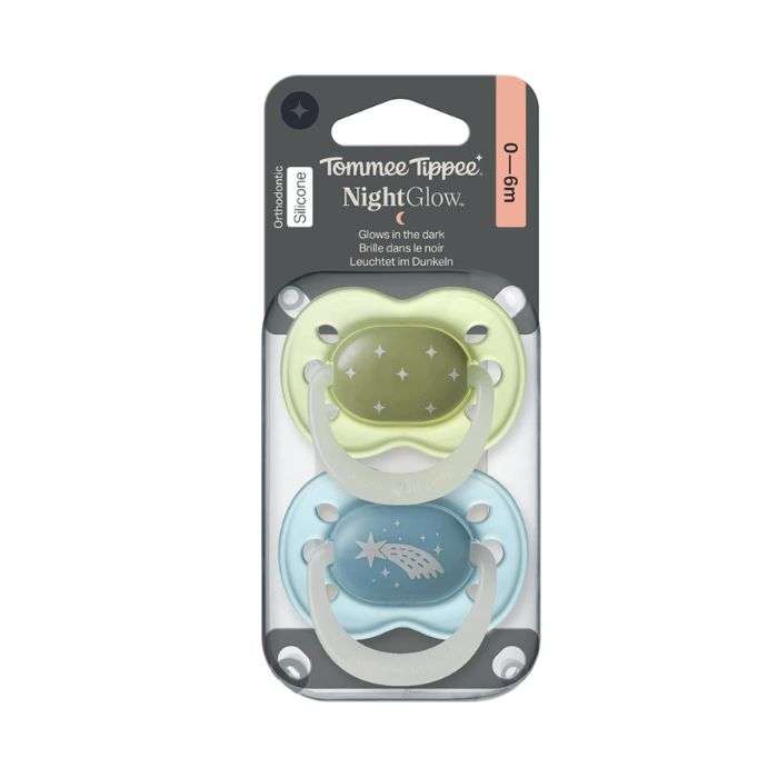 TOMMEE TIPPEE SUCETTE ORTHODONTIQUE NUIT 0-6 MOIS