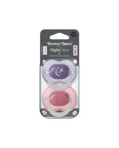 TOMMEE TIPPEE SUCETTE ORTHODONTIQUE NUIT 18-36 MOIS